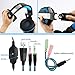 Beexcellent GM-2 Gaming Headset with Mic for PlayStation 4 Laptop Computer PS4 Xbox One