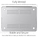 UESWILL Matte Hard Shell Case Cover Compatible with MacBook Pro (Retina, 13 inch, Early 2015/2014/2013/Late 2012), Model A1502/A1425, No CD-ROM, No USB-C, Clear