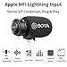 BOYA iPhone Directional Microphone Lightning, Digital Cardioid MFI Lightning Mic with Superb Sound for iPhone 11 x 8 7 7plus iPad iPod Touch iOS Recording YouTube Video Vblog Livestream