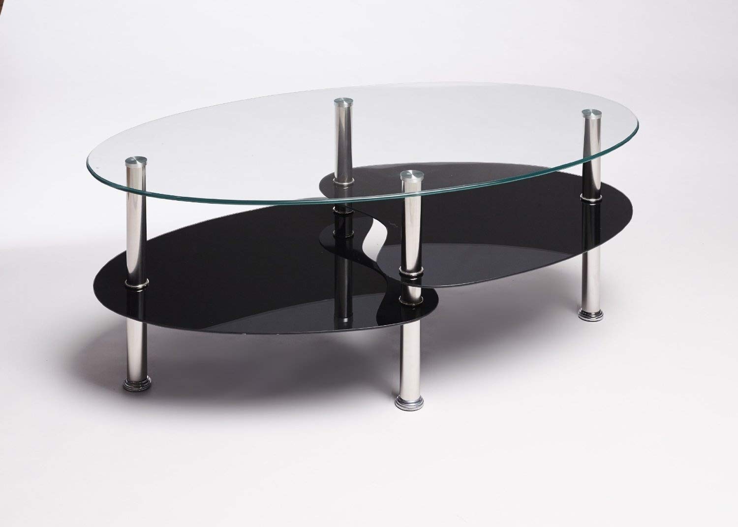 Ukcoffeetables Designer Cara Glass Coffee Table Stainless Steel Black Buy Online In Angola At Angola Desertcart Com Productid 54207443