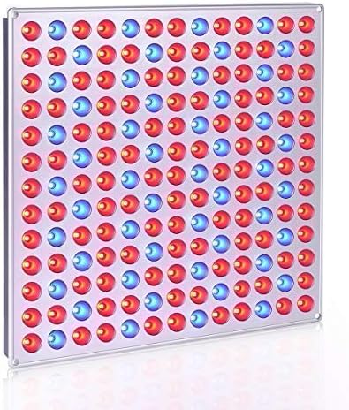 45W Led Grow Light 169 LEDs Plant Panel Lamp with Red Blue Lights for Indoor Plants Hydronics Vegetables Flowers Fruits (45W 169leds)