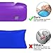 Prodigen Inflatable Lounger Chair, Air Sofa Inflatable Couch Outdoor Anti-Air Leaking Waterproof Portable Inflatable Hammock Air Couch for Pool, Floor, Camping, Beach (Purple)