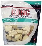 KONG PREMIUM TREATS 4-Inch Dental Rawhide Treat Value Bag for Dogs, Small