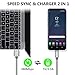 USB Type C Cable,USB C to USB A Charger(3-Pack, 3.3ft x 2,6.6ft)Nylon Braided Fast Charging Cord for samsung Galaxy Note 8 S9 S8 Plus,LG G5 G6 V20 V30,Google pixel 2 xl,Nexus 6P 5X,HTC 10 U11(Grey)