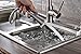 Rozin Single Handle Kitchen Sink Faucet Pull Out Spray Deck Mounted Mixer Tap Brushed Nickel