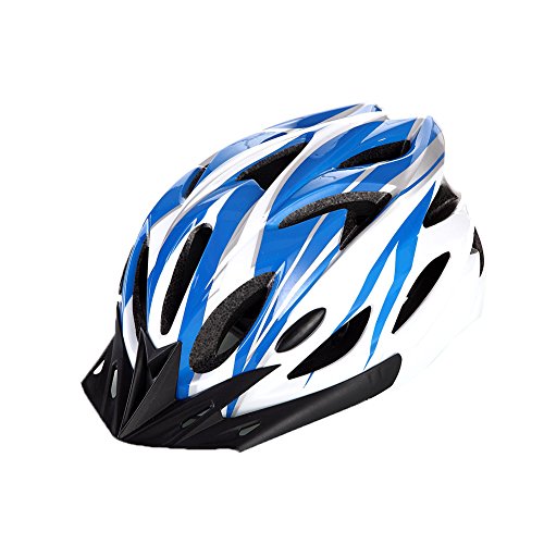 Crazy Mars Ultralight Stable Road/Mountain Mens/Womens Bike Helmet-blue+white