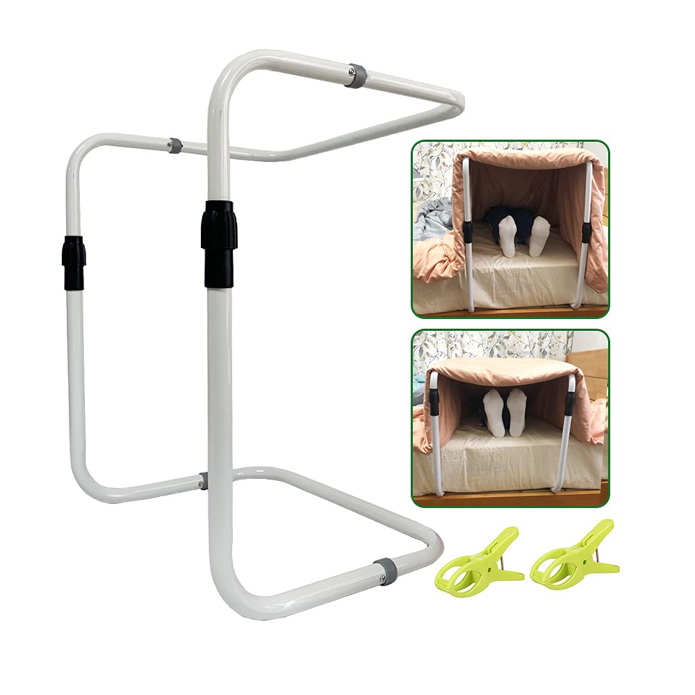 Zelen Ceiling Lifter Foot Surgery Tent Cradle Bed Sheet Lifter Blanket Lift Bar Support Medical Tent Adjustable Ceiling Holder for Bed Feet Ankle Surgery Recovery Arthritis Leg Cramps