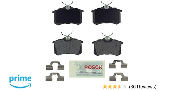 Amazon Com Bosch Be340h Blue Disc Brake Pad Set For Audi A3 A4