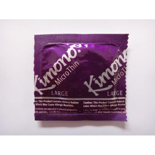 Kimono MicroThin LARGE Condoms - Also available in quantities of 12, 25, 50 (100 condoms) image