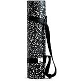 Sweet Sweat Yoga Mat (Dual Sided) - Fitness & Exercise Mat with Easy-Cinch Yoga Mat Carrier Strap (72"L x 24"W)