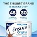 Ensure Original Nutrition Powder with 8 grams of protein, Meal Replacement, Chocolate, 3 count