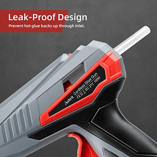 Glue Gun, Hot Glue Gun Cordless with Nondrip Nozzle, Auto Shut Off