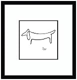 Amanti Art Framed Wall Art Print 16x16 Le Chien