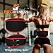 ProFitness Weightlifting Belt (6-Inch-Wide) – Proper Weight lifting Form – Unisex Back Support for Cross Training Exercises, Powerlifting Workouts (Black/Red, Medium)