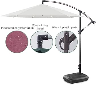 CHHD Sombrillas para Patio, sombrillas de Mercado de Sombrillas para