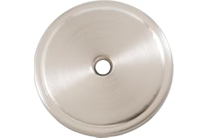 Stone Harbor Hardware Bi-Fold Closet Door Knob Backplate, 1-3/4 Inches, Satin Nickel
