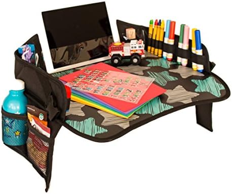 Kids Travel Tray Premium Quality - Lap Tray Desk for the Car, Plane, Stroller, Restaurant, Anywhere - Tablet Holder - A Must Have for Children
