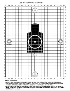 amazoncom black rifle series 25 meter zero target sports outdoors