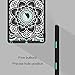 iPad Air 2 Case, iPad A1566/A1567 Case, Hocase Shock Absorbent Hybrid Dual Layer Hard Rubber Protective Case with Cute Mandala Floral Print for Apple iPad Air 2nd Generation (2014) - Black/Teal