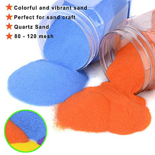 [16.5 Pound] Art Sand/Scenic Sand NonToxic Colored Sand for Kids' Arts