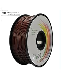 3d best q madera Pla impresora 3d filamento, Dimensional precisión +  0,03, bobina de 2.2 pound, 30  rosewood infill