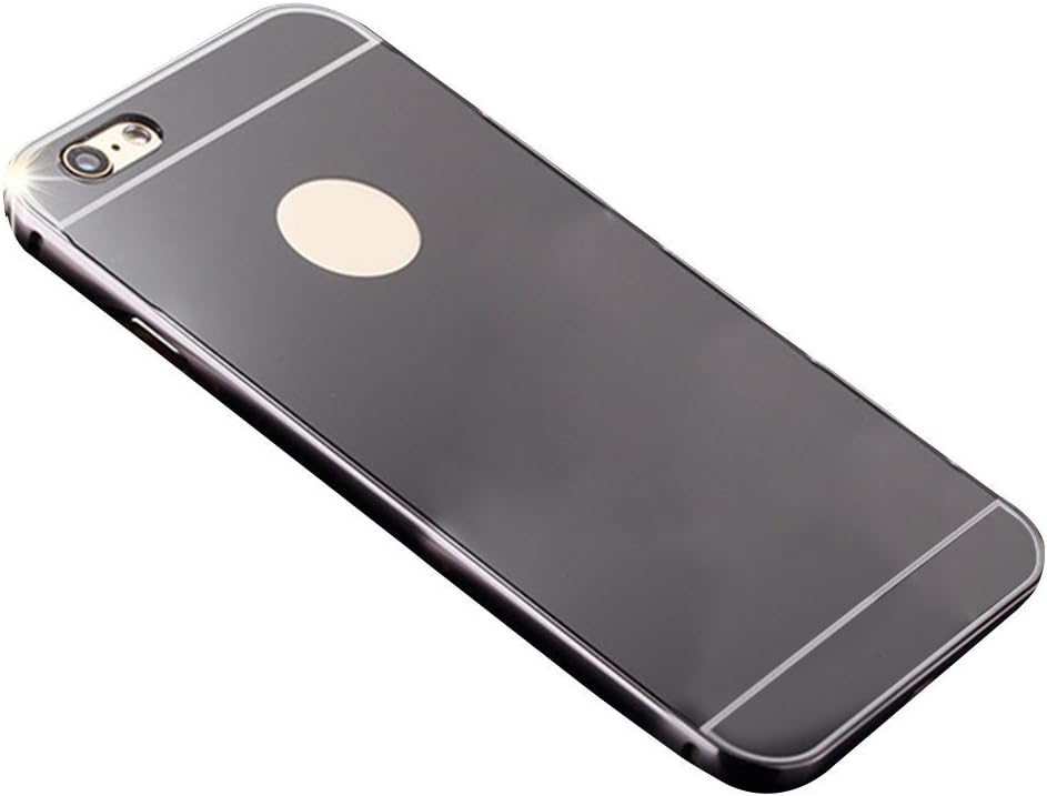 iPhone 6S Plus Case,VeKite(TM) Luxury Aluminum Ultra-thin Mirror Metal Case Cover for Apple iPhone 6 5.5 (Black)