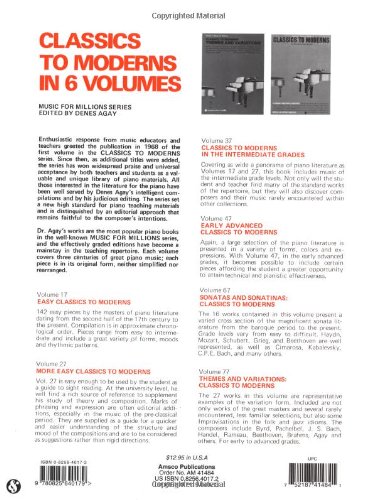 Easy Classics to Moderns (Music for Millions, Vol. 17) - //medicalbooks.filipinodoctors.org