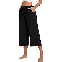 Workout Capris With Drawstring