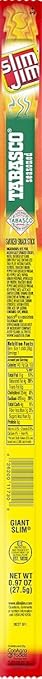 Slim Jim Giant Smoked Snack Sticks, Tabasco, .97-Ounce, Pack of 2