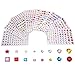 Outus Self-adhesive Rhinestone Sticker Sheets Assorted colors Various Shapes, 4 Size, 8 Sheets, 674 Pieces