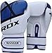 RDX Boxing Gloves for Training & Muay Thai - Maya Hide Leather Mitts for Fighting, Kickboxing, Sparring - EGO Glove for Punch Bag, Focus Pads, Thai Pad, Grappling Dummy and Double End Ball Punching