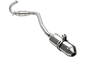 YC Yier 38mm 1.5" Racing Exhaust Pipe and Muffler Full System for CRF70F CRF70 XR70 CRF 70 CRF110F Motorcycle Dirt Pit Bikes 70cc 90cc 110cc 125cc 140cc 150cc SSR Apollo RFZ 140 Thumpstar Taotao DB17