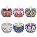 Angium Scented Candles Gift Set (Lavender, Rose,Peppermint,Grapefruit,Lemongrass,Orange) Soy Wax Tin Candles, Natural Fragrance Candles for Stress Relief and Aromatherapy Candles 6 Pack