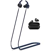 for Beats Solo Buds Strap,Soft Silicone Sports Anti Lost Strap Lanyard Special Anti-Slip Texture Design Accessories Only Compatible with Beats Solo Buds Neck Rope Cord,Blue.
