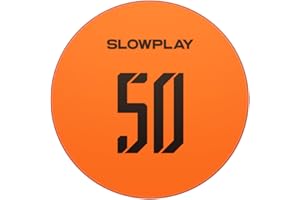 SLOWPLAY Godel Ceramic Poker Chips in Bulk, Casino Grade Ceramic 10-Gram Poker Chip for Texas Hold'em, 39mm Professional Chips Pack of 50 with Denomination of 50