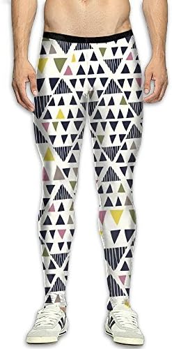 Doppyee Mens Compression Pants Base Layer Running, Cycling, Sports, Training, Weightlifting Tights Print&amp;Pattern 3D Print Fitness Sports Tight Leggings