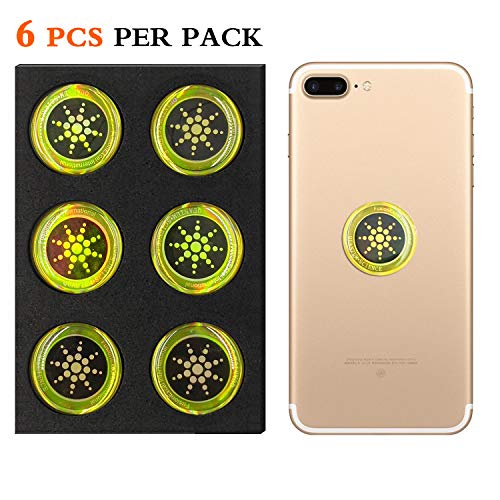 EMF Radiation Shield EMF Neutralizer Sticker For Mobile Phones,Phone, iPad and Laptop - EMR Protection Blocker(Gold 6pcs)