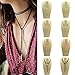 Elegant Fashion Women Girls Long Brown Leather Rope Gold Tube False Choker Collar Necklace Women Collier Bijoux