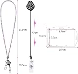 Vicloon Victorini Crystal Transparent Card Holder with Lanyard Set view 2
