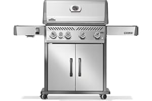Napoleon Rogue PRO 525 Natural Gas Grill with Infrared Side Burner, Stainless Steel, Durable 5-Burner Gas Grill