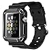 iiteeology Compatible with Apple Watch Band 42mm, Rugged Protective iWatch Case and Band Strap with Built-in Screen Protector for Apple Watch Series 3/2/1 - Space Gray