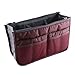 Women Travel Insert Handbag Organizer Purse Large Liner Organizer Tidy Bag - Wine