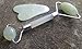 TAI CHI ME Premium 100% Natural XIUYAN Jade Roller for Face + Gua Sha Stone Massager Set, Real Facial Jade Roller (set of 2)