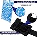 Long Lasting and Reusable Gel Pack for Pain Relief Cold and Hot Therapy Microwaveable & Freezable 2 Beads including Ultra Soft Wrap with Elastic Strap Great for Foot Arm Elbow Hand sprain