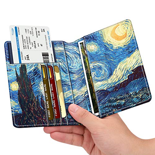 Fintie Passport Holder Travel Wallet RFID Blocking PU Leather Card Case
