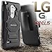 Evocel New Generation Series Phone Case Compatible with G3 Stylus (D690) with Belt Clip Holster and Kickstand, Black