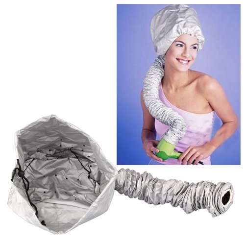 Click Here to See More Images Silver Salon Barber Soft Hair Dryer Bonnet Hood Attachment
