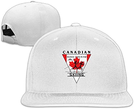 DE43sd Caps Canadian Flag Cross-Country Skiing Unisex Plain Caps Adjustable Activities Hats