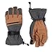 The Slugger Ski & Snowboard Glove - Waterproof Gloves with Synthetic Leather Shell Construction & Waterproof Zipper Pocket - Designed for Skiing, Snowboarding, Shoveling - Touchscreen Compatible