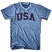 USA Vintage T-shirt, Athletic Blue, Large